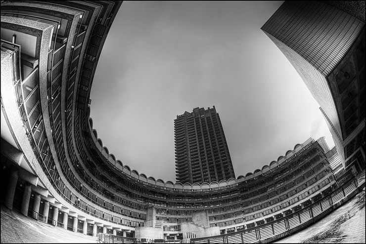 Barbican Center through the eyes of a fish by Justin Morris (303db)